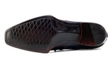 Paul Parkman Men's Goodyear Welted Wingtip Oxfords in Bordeaux & Blue