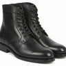 Paul Parkman Men's Black Leather Biker Boots (824BLK91)