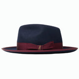 Bellissimo Fox in Navy Fur Felt Fedora