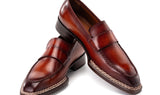 Paul Parkman Men's Norwegian Welted Loafers Brown (ID#8503-BRW) — view 3