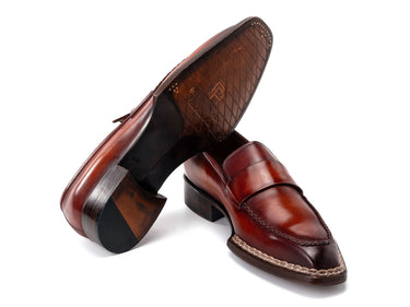 Paul Parkman Men's Norwegian Welted Loafers Brown (ID#8503-BRW) — view 5