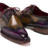 Paul Parkman Norwegian Welted Wingtip Men's Dress Shoes Purple & Olive (ID#8505-PRP)