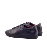DapperFam Rivale in Black Painted Croco
