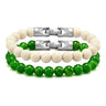 Spiritual Bead Set 8mm - Green Onyx & Riverstone in #color_