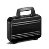Small Aluminum Attaché | Mini Shoulder Attaché Case in BLACK #color_ BLACK