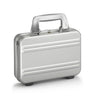 Small Aluminum Attaché | Mini Shoulder Attaché Case in SILVER #color_ SILVER