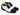 Paul Parkman Men's Goodyear Welted Cap Toe Oxfords in Black & White in ----- #color_ -----