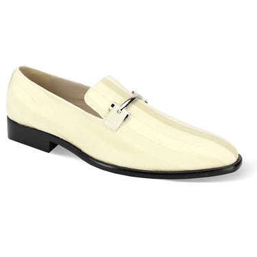 After Midnight Expressions 6757 Satin Smoker Loafer in Ice