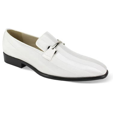 After Midnight Expressions 6757 Satin Smoker Loafer in White #color_ White
