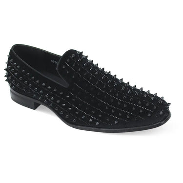 After Midnight Harvie Velvet Smoker Shoe in Black
