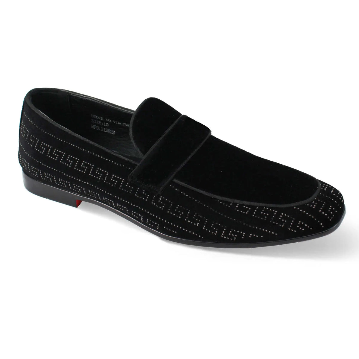 Shop After Midnight Vincent Velvet Rhinestone SlipOn Smoking  display picture 1