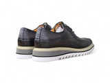 Carrucci Shoes Alligator Embossed Leather Derby