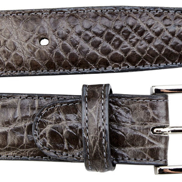 Belvedere Alligator Belt in Gray in Gray 44