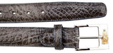 Belvedere Alligator Belt in Gray