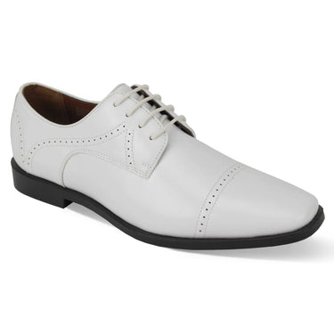 Antonio Cerrelli 7000 Wide Lace-Up Dress Shoes in White