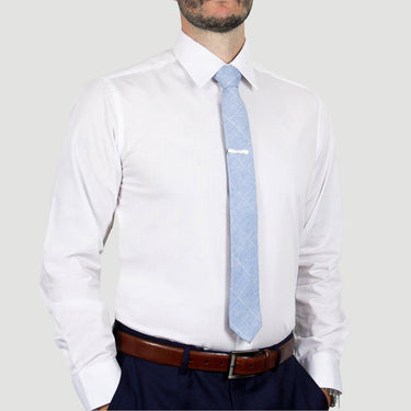 Arturo Modern Fit Dress Shirt in White Long Sleeve, No Pocket in White