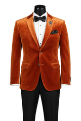 Vinci Sport Coat in Rust - B-27