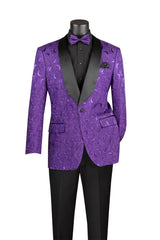Vinci Sport Coat in Purple - BF-8