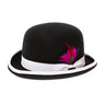 Ferrecci Wool Bowler Hat in Black and White