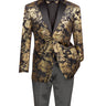 Vinci Black Modern Fit Sport Coat - BM-02