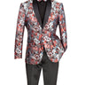 Vinci Burgundy Modern Fit Sport Coat - BM-3