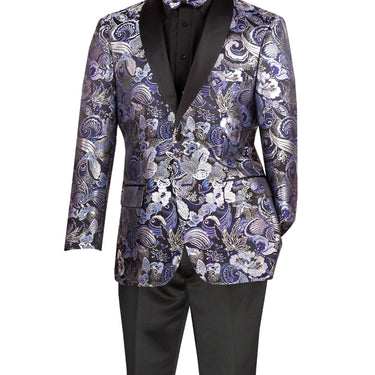 Vinci Navy Modern Fit Sport Coat - BM-3