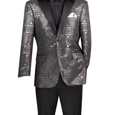 Vinci Silver Modern Fit Sport Coat - BM-4