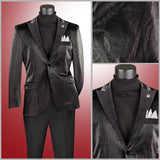 Vinci Black Modern Fit Sport Coat - BML-1