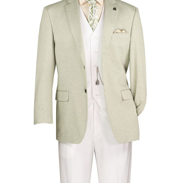 Vinci Light Green Modern Fit Blazer - BRK-4