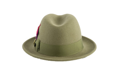 Ferrecci Brooks in Olive Green Australian Wool Felt Trilby