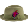 Ferrecci Brooks in Olive Green Australian Wool Felt Trilby