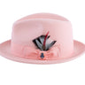 Ferrecci Brooks in Pink Australian Wool Felt Trilby