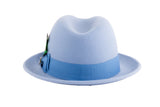 Ferrecci Brooks in Sky Blue Australian Wool Felt Trilby