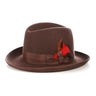 Ferrecci Godfather in Brown Australian Wool Felt Homburg