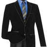 Vinci Black Slim Fit Sport Coat - BS-02