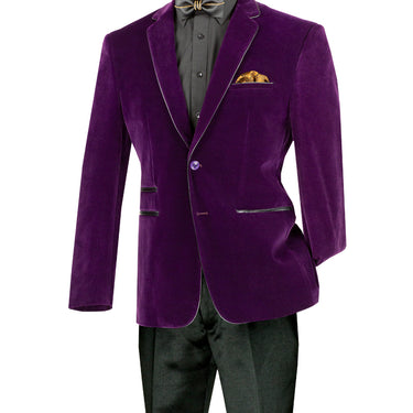 Vinci Purple Slim Fit Sport Coat - BS-02