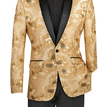 Vinci Champagne Beige Slim Fit Sport Coat - BSF-13