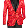Vinci Red Slim Fit Sport Coat - BSF-13