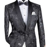 Vinci Black Slim Fit Sport Coat - BSF-13