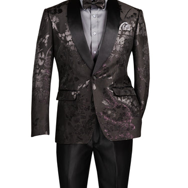 Vinci Black Slim Fit Sport Coat - BSF-19