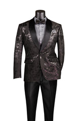 Vinci Slim Fit Sport Coat in Black - BSF-19