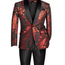 Vinci Red Slim Fit Sport Coat - BSF-19
