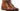 Paul Parkman Men's Burnished Leather Cap Toe Boots in Brown