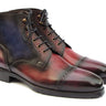 Paul Parkman Men's Multicolor Hand-Painted Cap Toe Boots