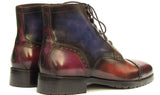 Paul Parkman Men's Multicolor Hand-Painted Cap Toe Boots