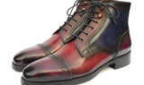 Paul Parkman Men's Multicolor Hand-Painted Cap Toe Boots