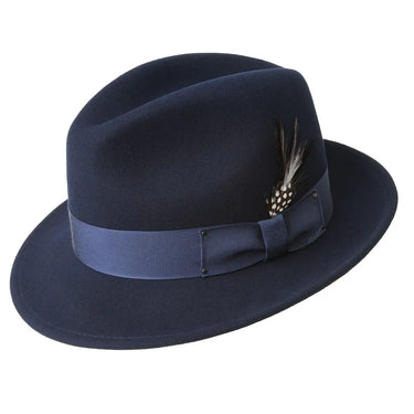 Bailey Blixen Wool LiteFelt® Fedora in Navy