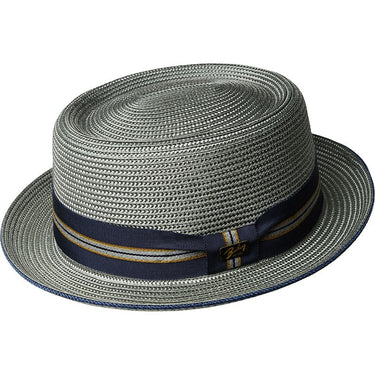 Bailey Carver Braided Pork Pie in Grey