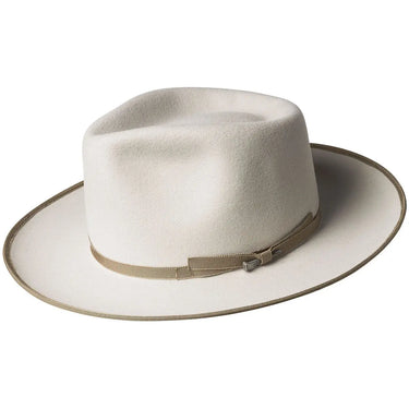 Bailey Colver Elite Finish Wool Wide Brim Fedora in Silver Lining #color_ Silver Lining