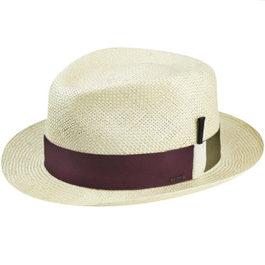 Bailey Costigan Litestraw® Fedora in Natural / Deep Red